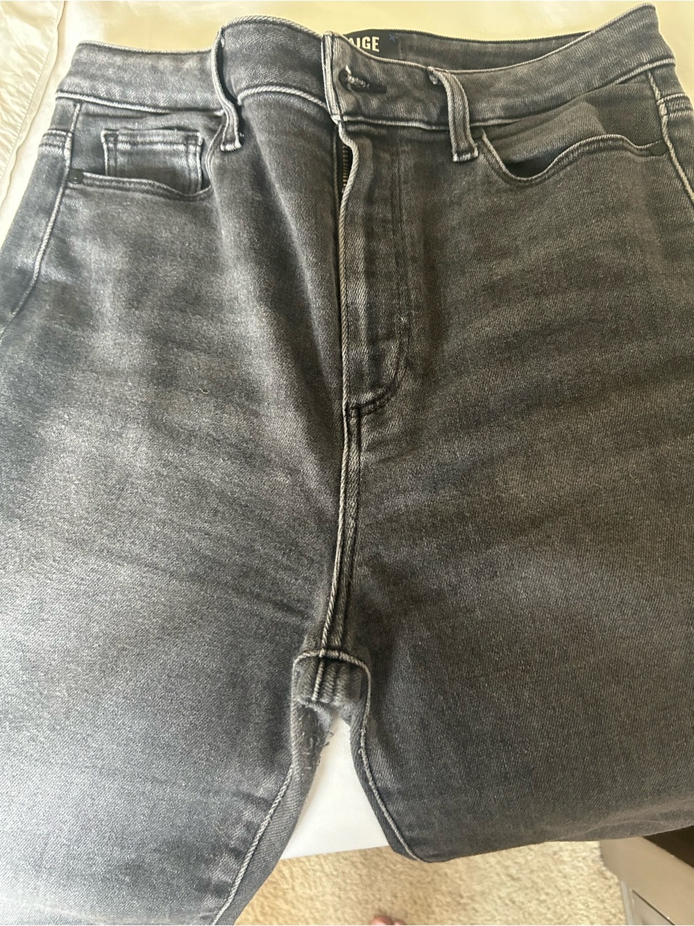 Women’s Paige Black Washed Jeans
